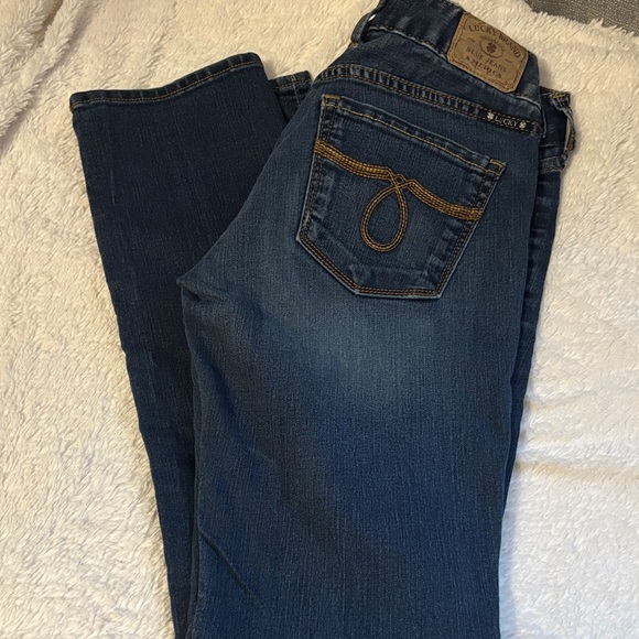 Lucky Brand Women's Dark Blue Straight Leg Jeans - Picture 5 of 6